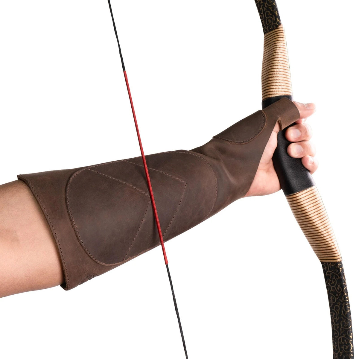 Leather Archery Arm Guard for Men, Women & Youth - Protective Bracer