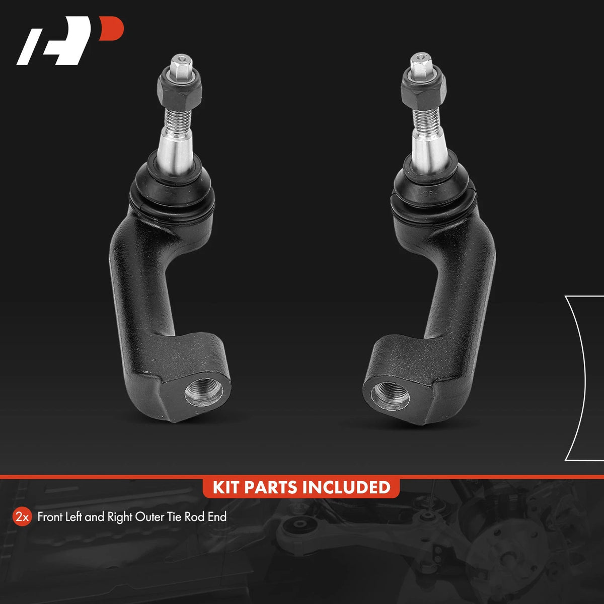 2X Front Outer Tie Rod End for Ford F-150 Expedition (2021–2024) ML3Z3A130A, ML3Z3A130B, ES801571, ES801572