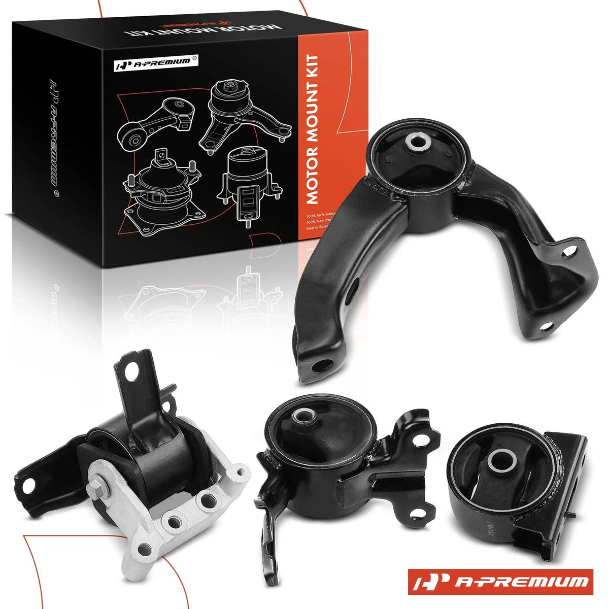 Set of 4 Engine Motor & Transmission Mounts for Jeep Compass Patriot (2007–2017)