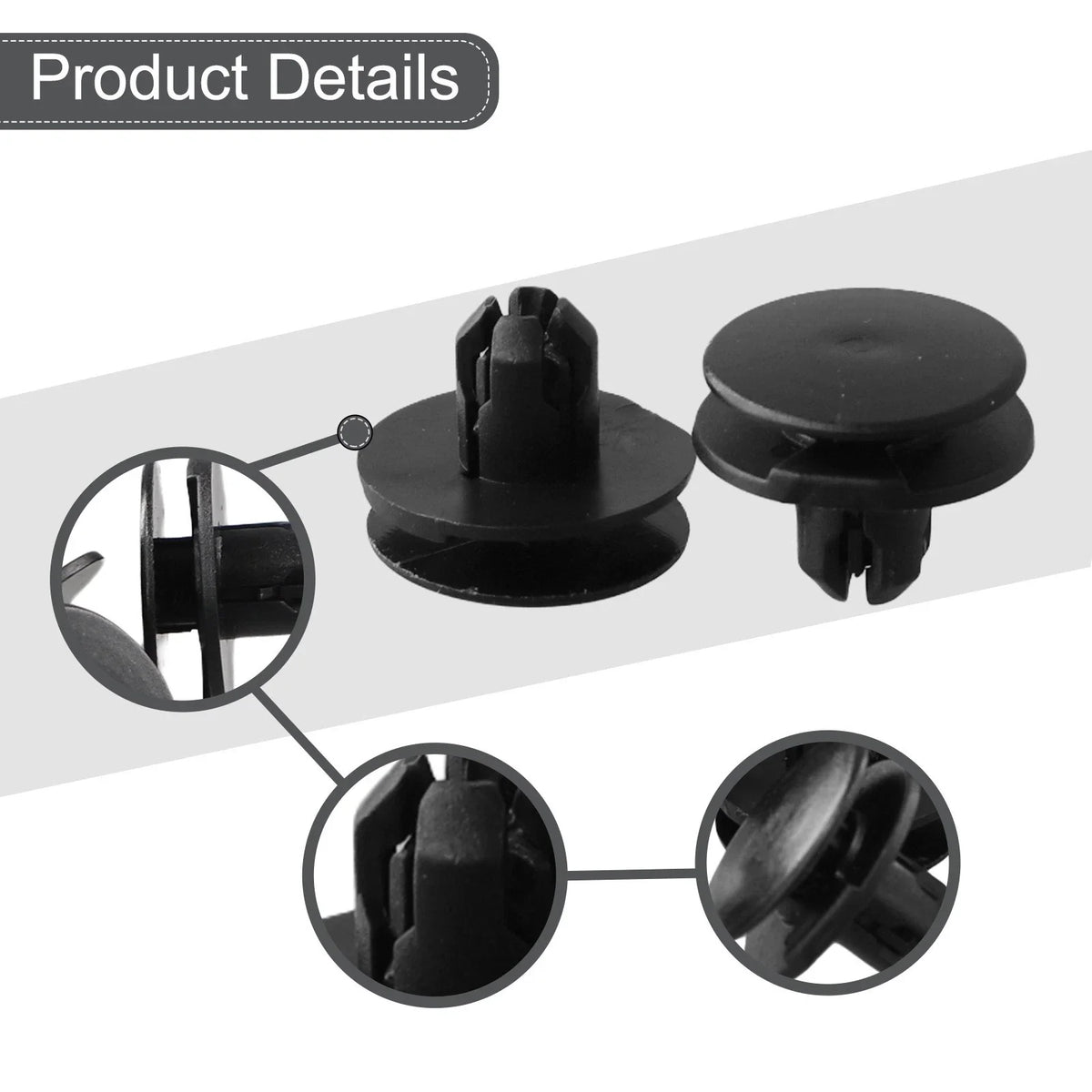 Set of 100 Fender Push Type Clips for Honda (91501-TRO-003)