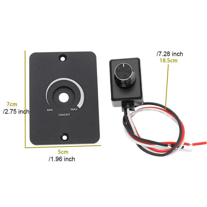 2X DC 12V PWM LED Dimmer Switch for RV Campervan Motorhome Cars Lights