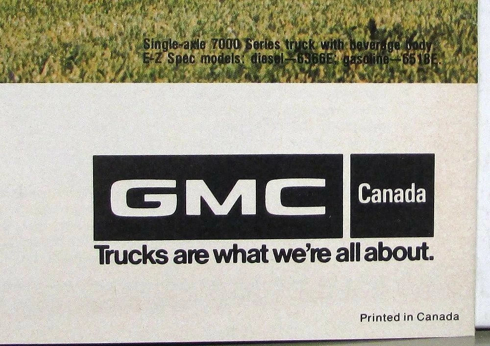Sales Brochure for GMC Medium Trucks Series 5000 6000 7000 (1981)