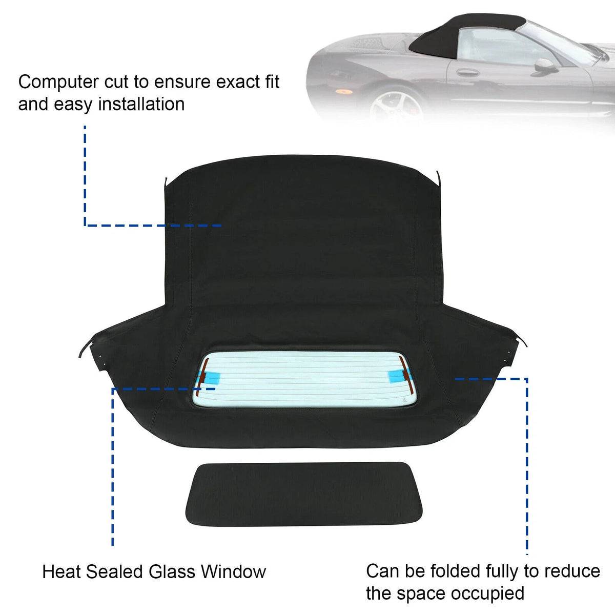 Soft Top & Heated Glass Window for Corvette C5 (1998–2004)