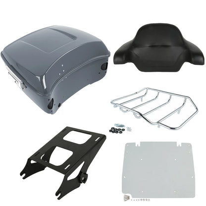 Trunk Pad Mount Rack for Harley Touring (2014–2025) - Gunship Gray