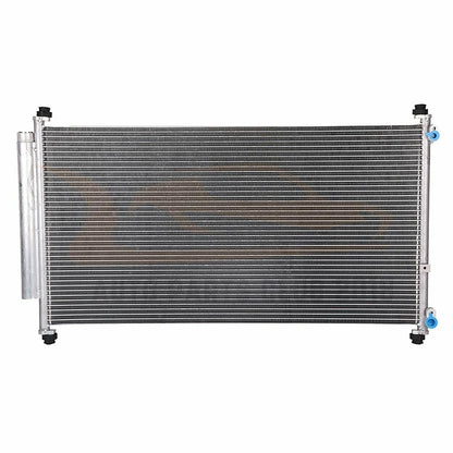 Aluminum AC Condenser for Honda Odyssey (2005–2010) with Oil Hose Clamps