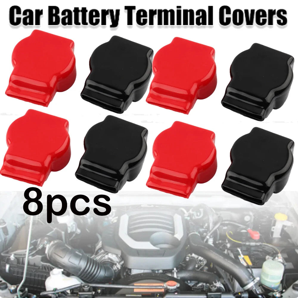 8Pcs Battery Terminal Insulator Boot Connector Cap for Motorcycle