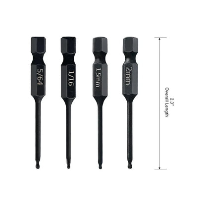 24 Pack Ball End Hex Allen Wrench Drill Bit Set - Metric & SAE Sizes