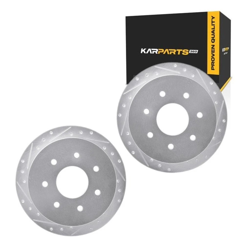 Drilled and Slotted Rotors for Ford F-250 (1998–1999) ALX-PAU-DF-7002-54214-CLA2