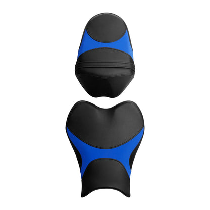 Rider Driver & Passenger Seats for Suzuki GSXR1000 (2009–2016) Black Blue
