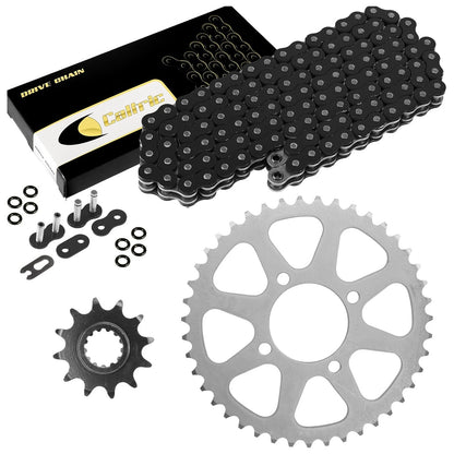 Black O-Ring Drive Chain and Sprockets Kit for Kawasaki KEF300 Lakota (1995–2003) EG3549FS203XO