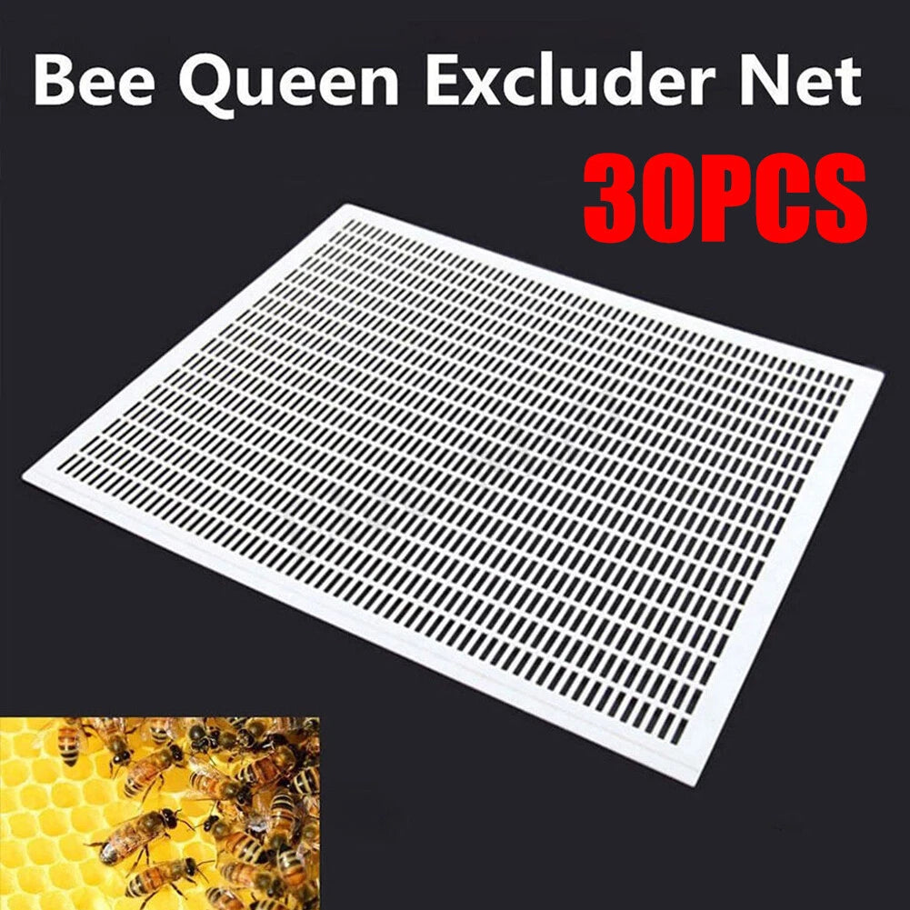 30x Beekeeping Queen Bee Excluder Trapping Grid Net Plastic Tool
