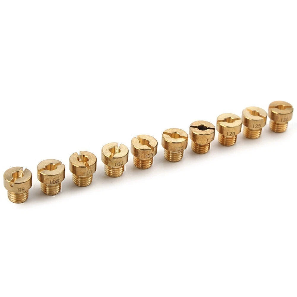 10Pcs Brass Carburetor Main Jets for Dellorto PHBG SHA 5mm
