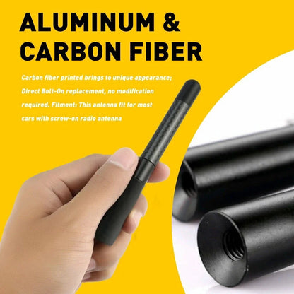 Black Bullet Antenna 50 Cal for Chevy Silverado, Dodge Ram, Ford F150, F250 (2000–2023)