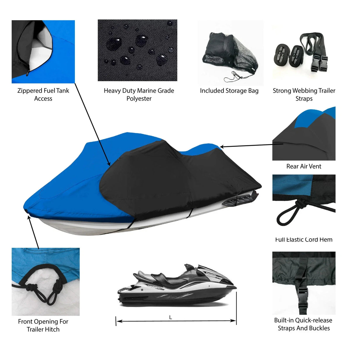 Dry-Tech Jet Ski Cover for Sea Doo GT (1991)