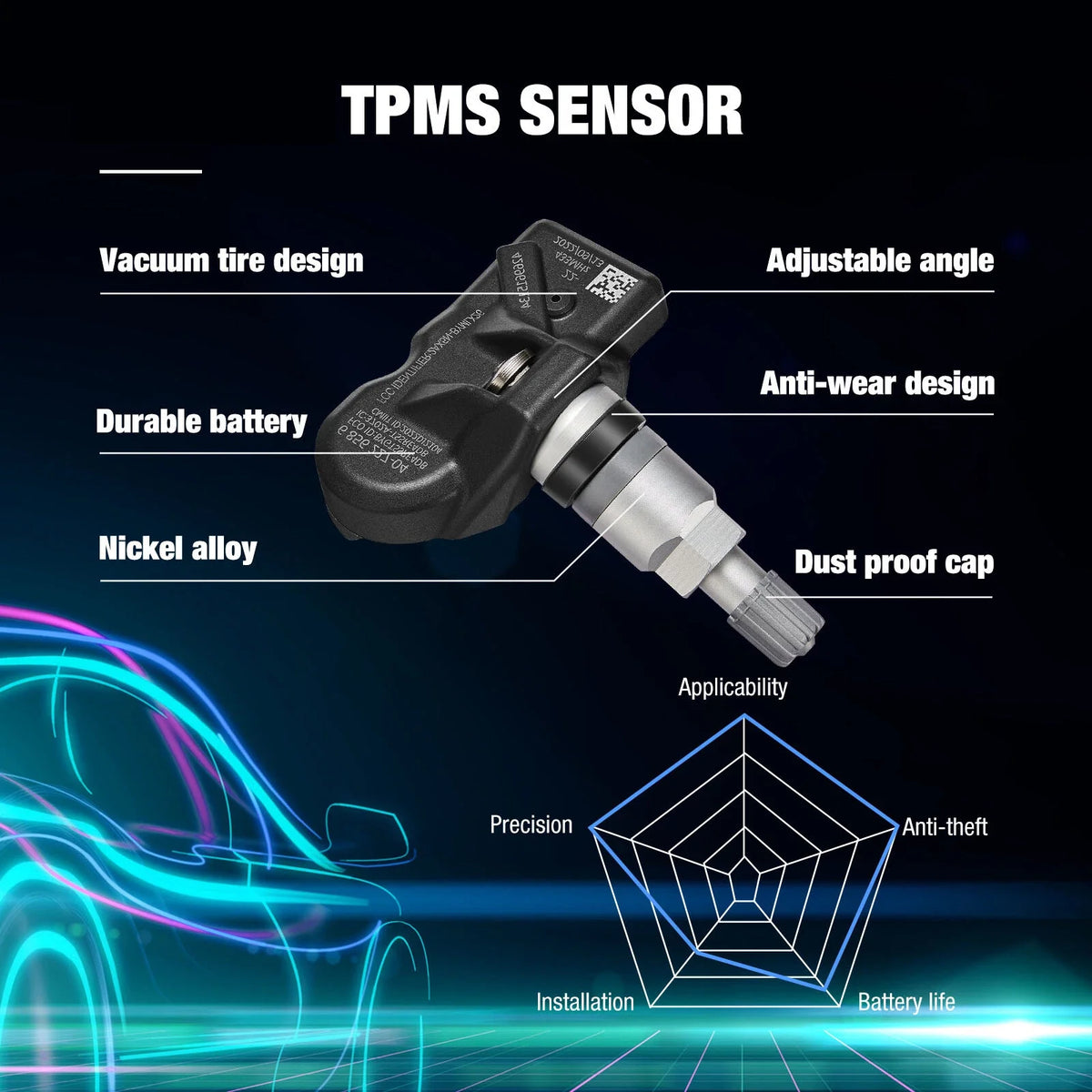 TPMS Sensor for Mini Cooper, Countryman, Paceman and BMW (2011–2016)