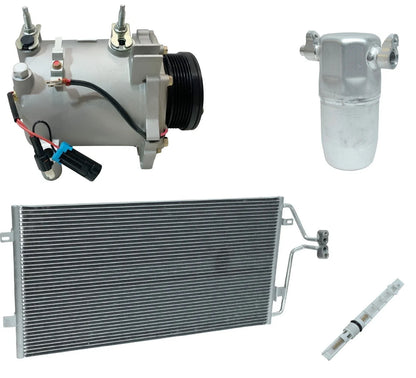 AC Compressor Kit W Condenser Replacement for Pontiac Bonneville 4.6L (2004)