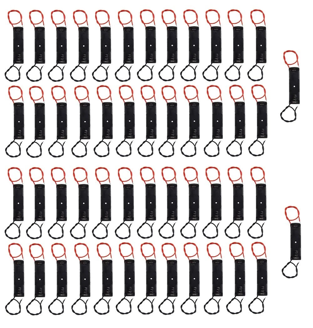 50 Pcs AA Battery Spring Clip for Various Applications (1 x 1.5V)