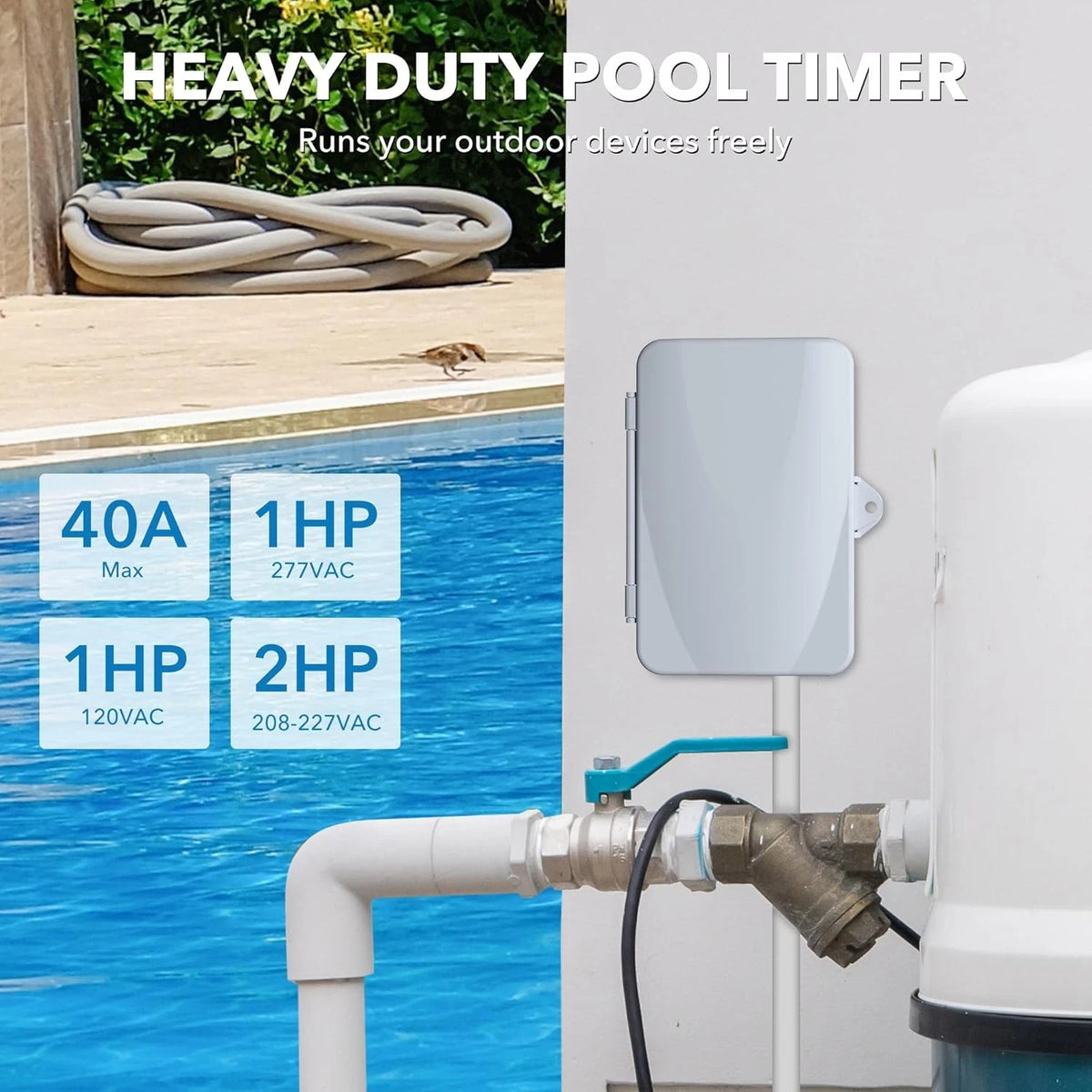 24Hr Programmable Pool Pump Timer for Pool