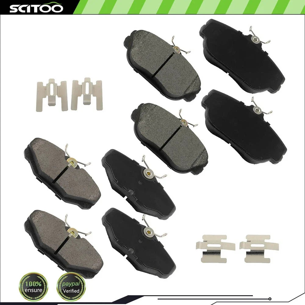 8PCS Semi-Metallic Brake Pads Kit for Ford Taurus (1994–2000)