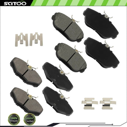 8PCS Semi-Metallic Brake Pads Kit for Ford Taurus (1994–2000)