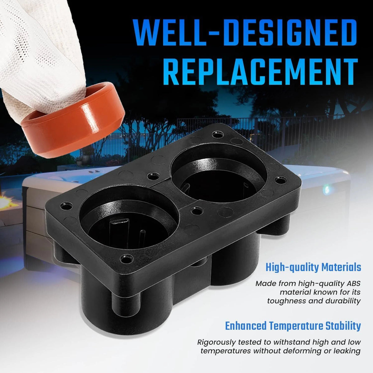 Heater End Cap Kit for Hot Spring Limelight Tiger River Hot Tub