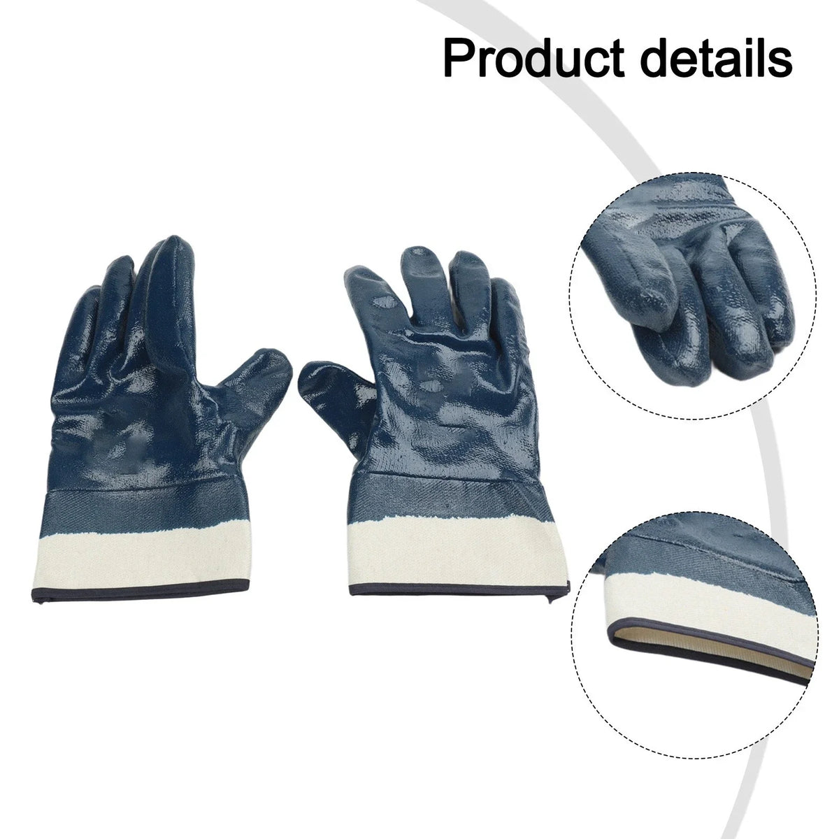 Rubber Coated Work Gloves for Professional Use (Non-Slip, Oil Resistant)