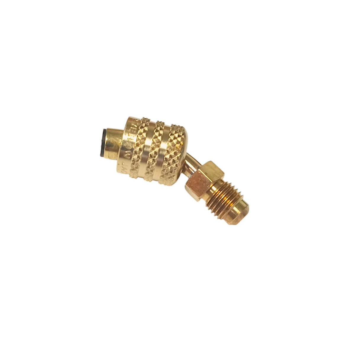 1/4" LH FFL to 1/4" RH MFL 45 Degree Adapter for Yellow Jacket 19180