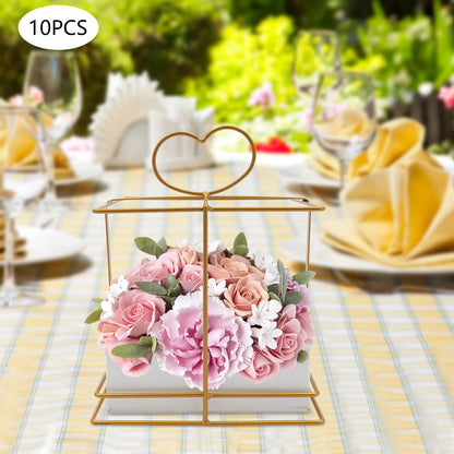 10pcs Gold Vases for Centerpieces Wedding Party Decoration