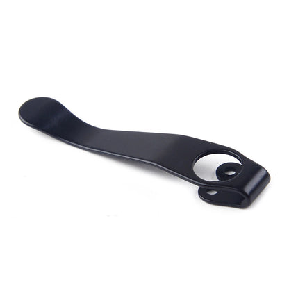Black Titanium Deep Carry Pocket Clip for Spyderco Para 2, 3, Yojimbo