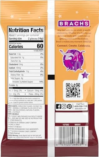 Caramel Hard Candy for Brach's Nips (Pack of 12)