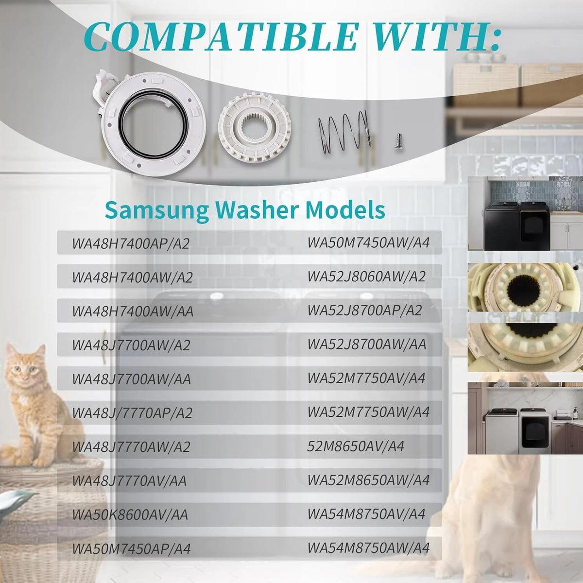 Set of 1 Washer Clutch Gear Coupling Kit for Samsung Washing Machine