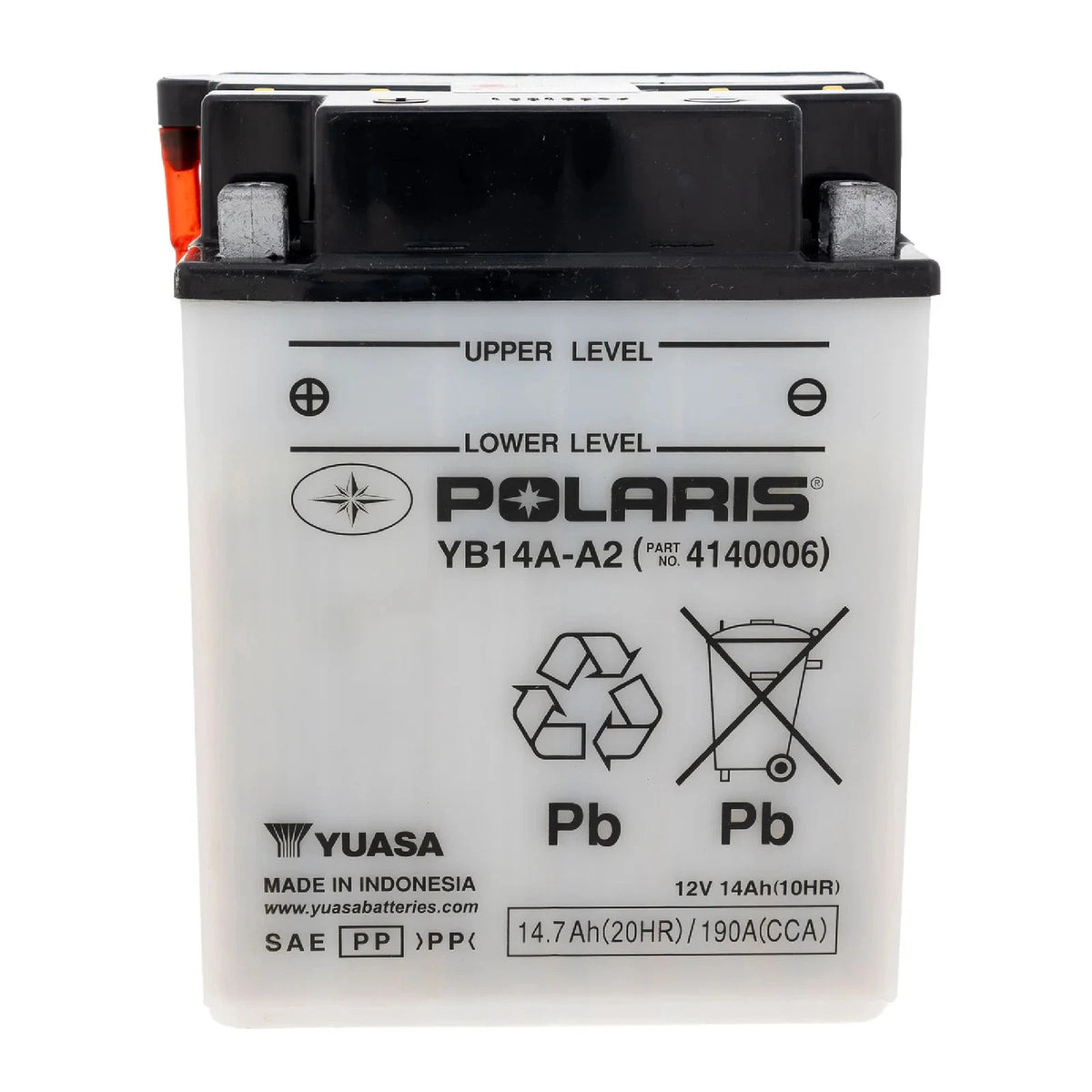 Polaris OEM Battery 195 CCA for ATV/Snowmobile (4140006)