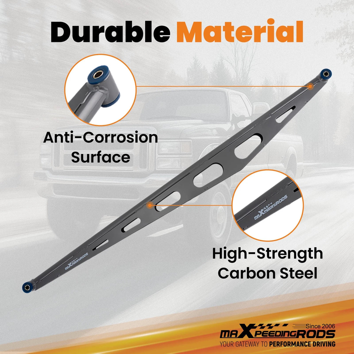 Rear Traction Bars Set of 2 w/ Mounting Brackets for Ford F250 F350 (1999–2004)