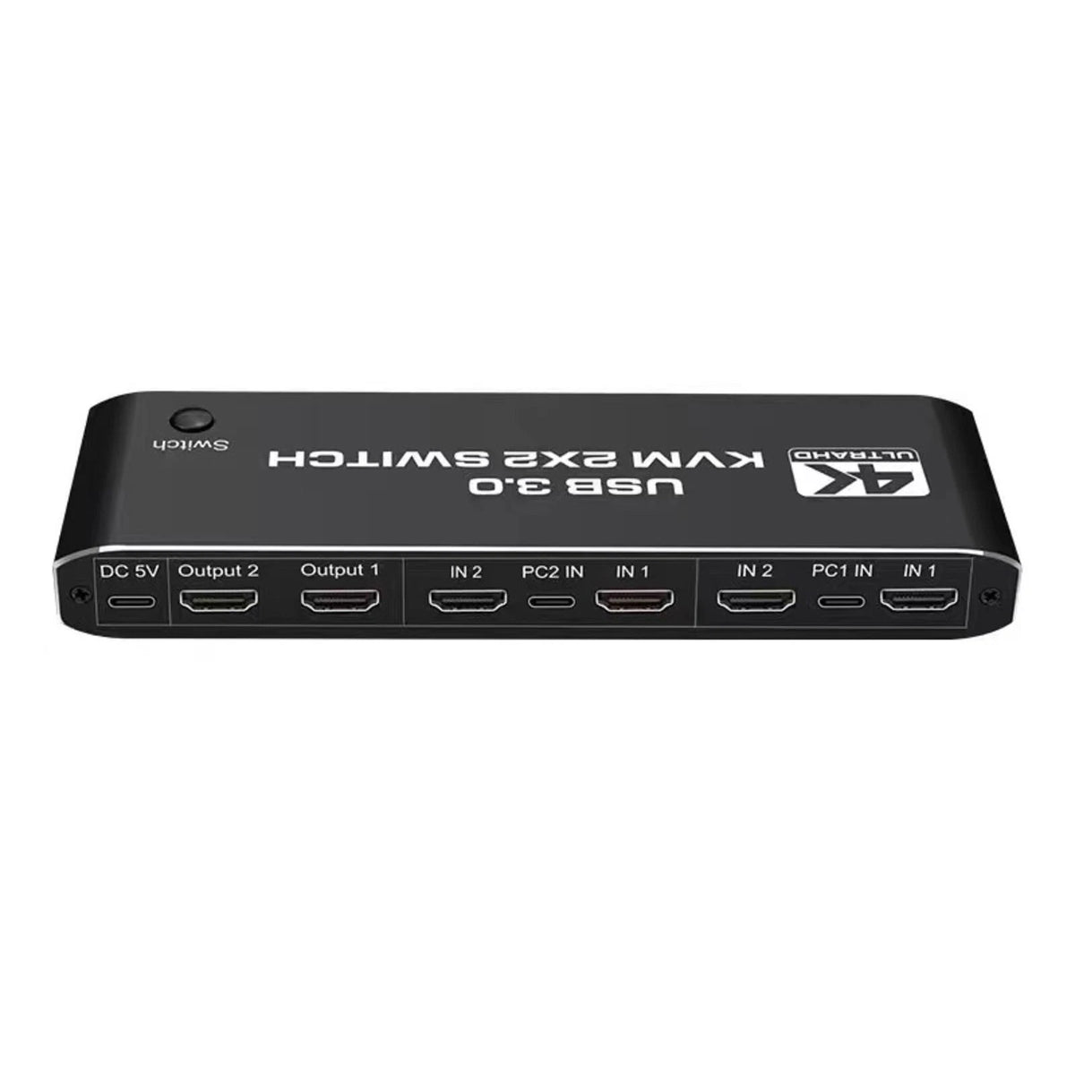 2X HDMI KVM Switch for Dual Monitor Setup (USB 3.0, 4K)
