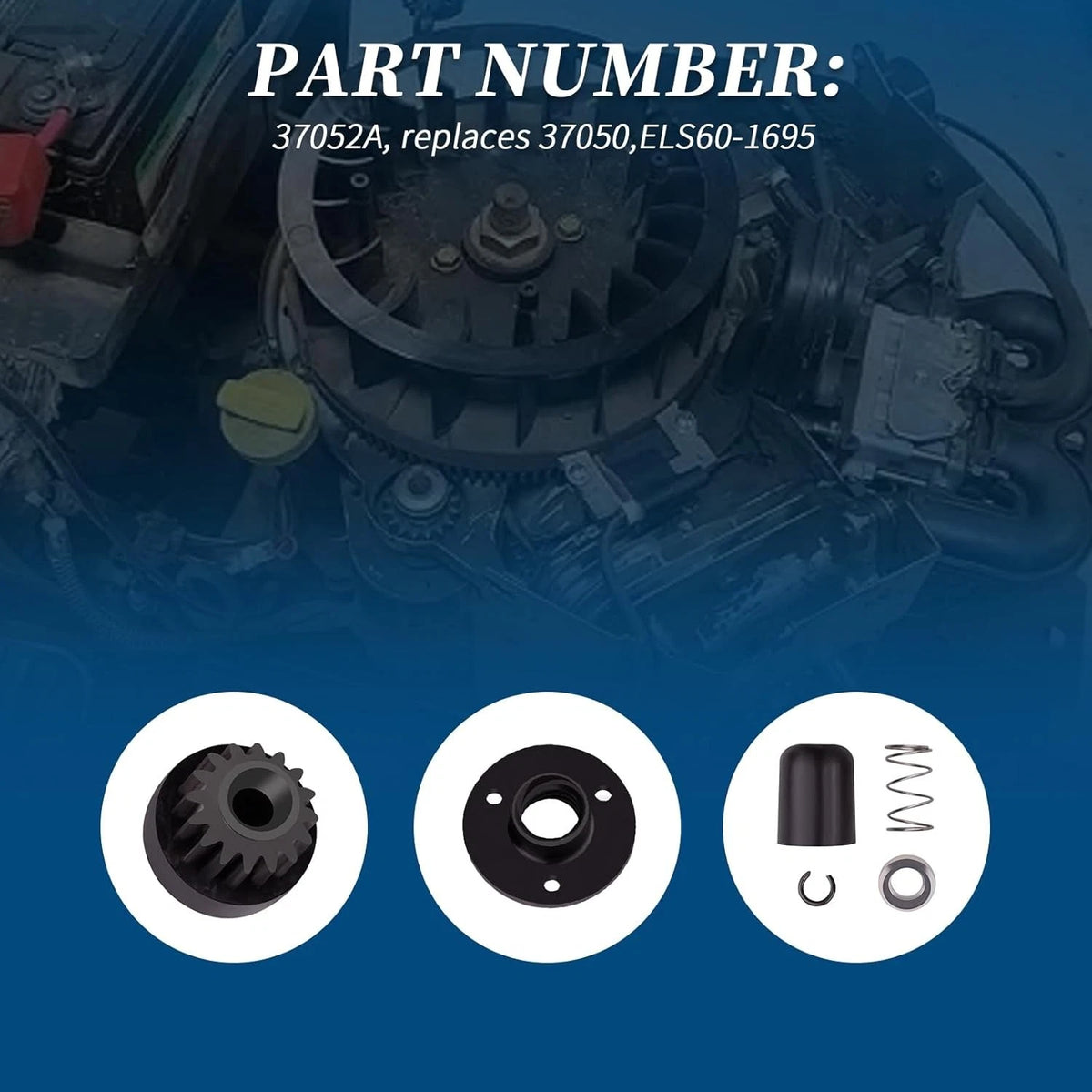 Drive Pinion Kit for Tecumseh TVM125-TVM140 HSK50-HSK70 H50-H70 CCW 16-Tooth