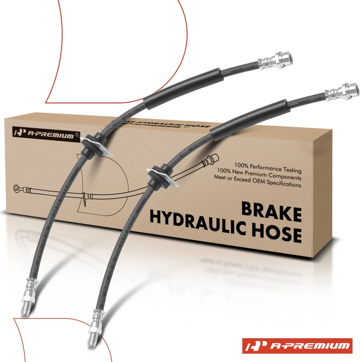 2X Rear Brake Hydraulic Hose for Ford Escape (2013–2016) CV6Z2282A, 2206170