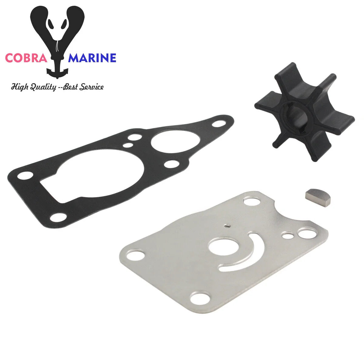 Water Pump Impeller Service Kit for Suzuki DT4 DT5 (1980–1990) 17400-98652, 18-3260