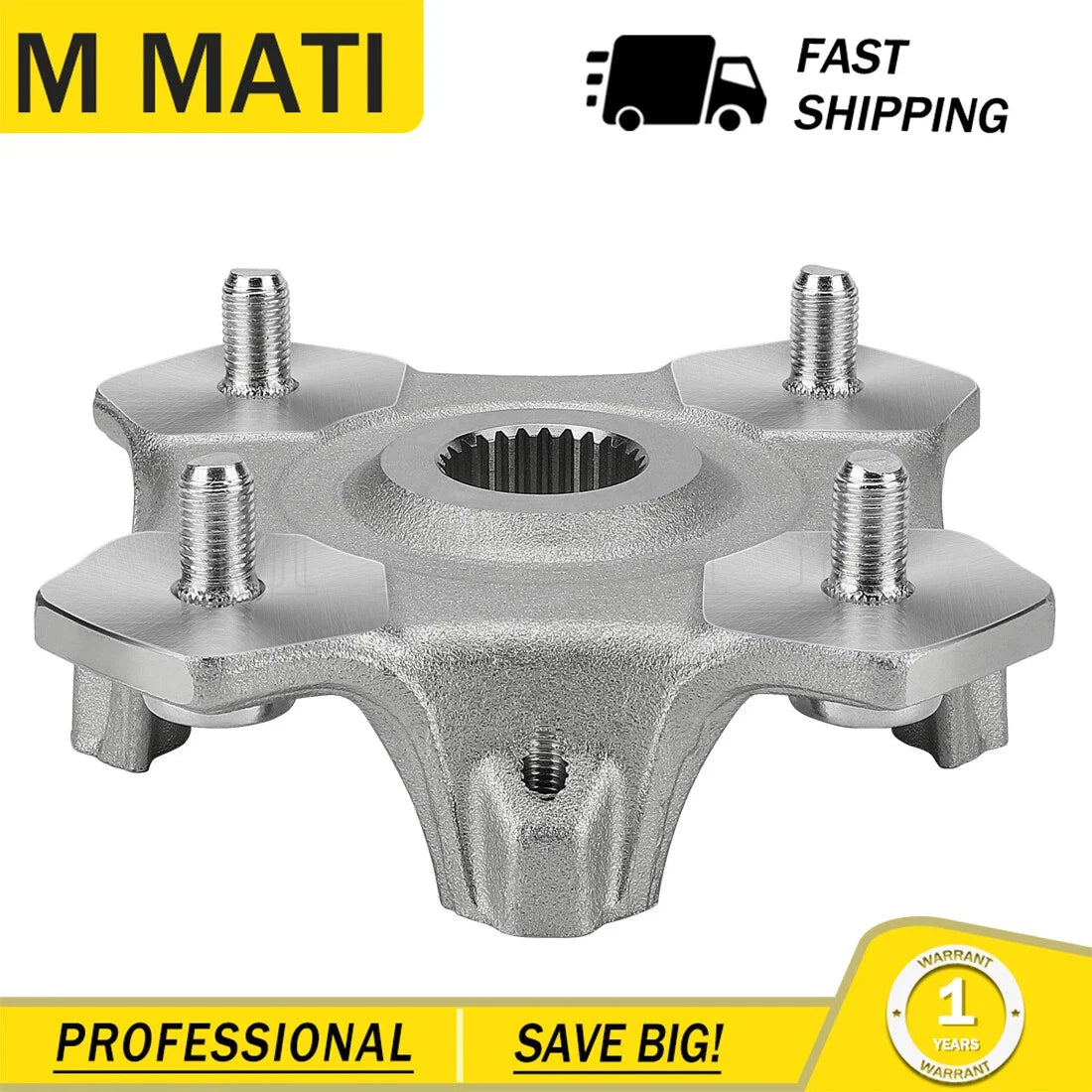 2 Front & Rear Wheel Hub Assembly for Arctic Cat Prowler 650 2006–2009 700 XTX 2008–2014