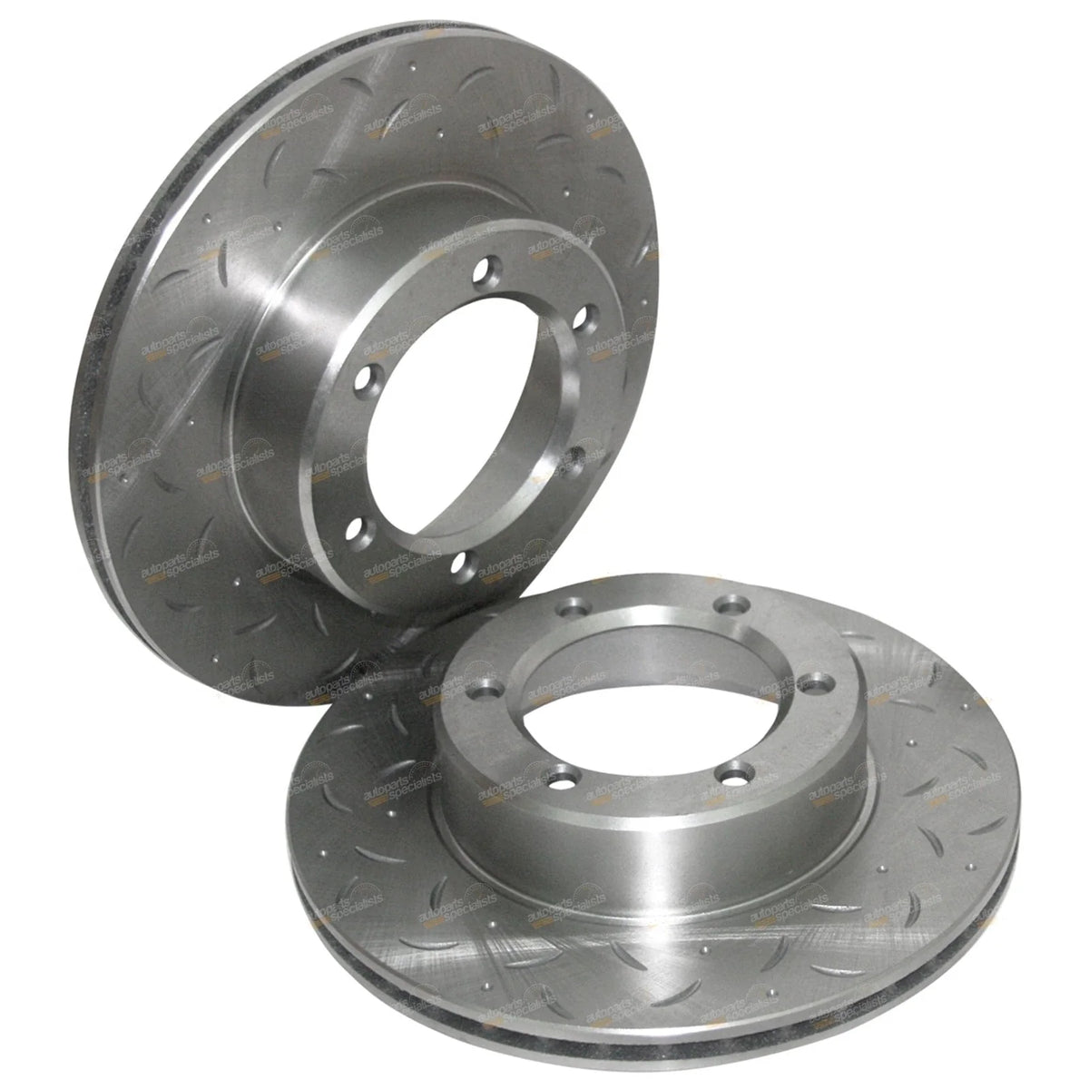 2 x Front Slotted Disc Brake Rotors for Hilux 4x4 (1997–2005)