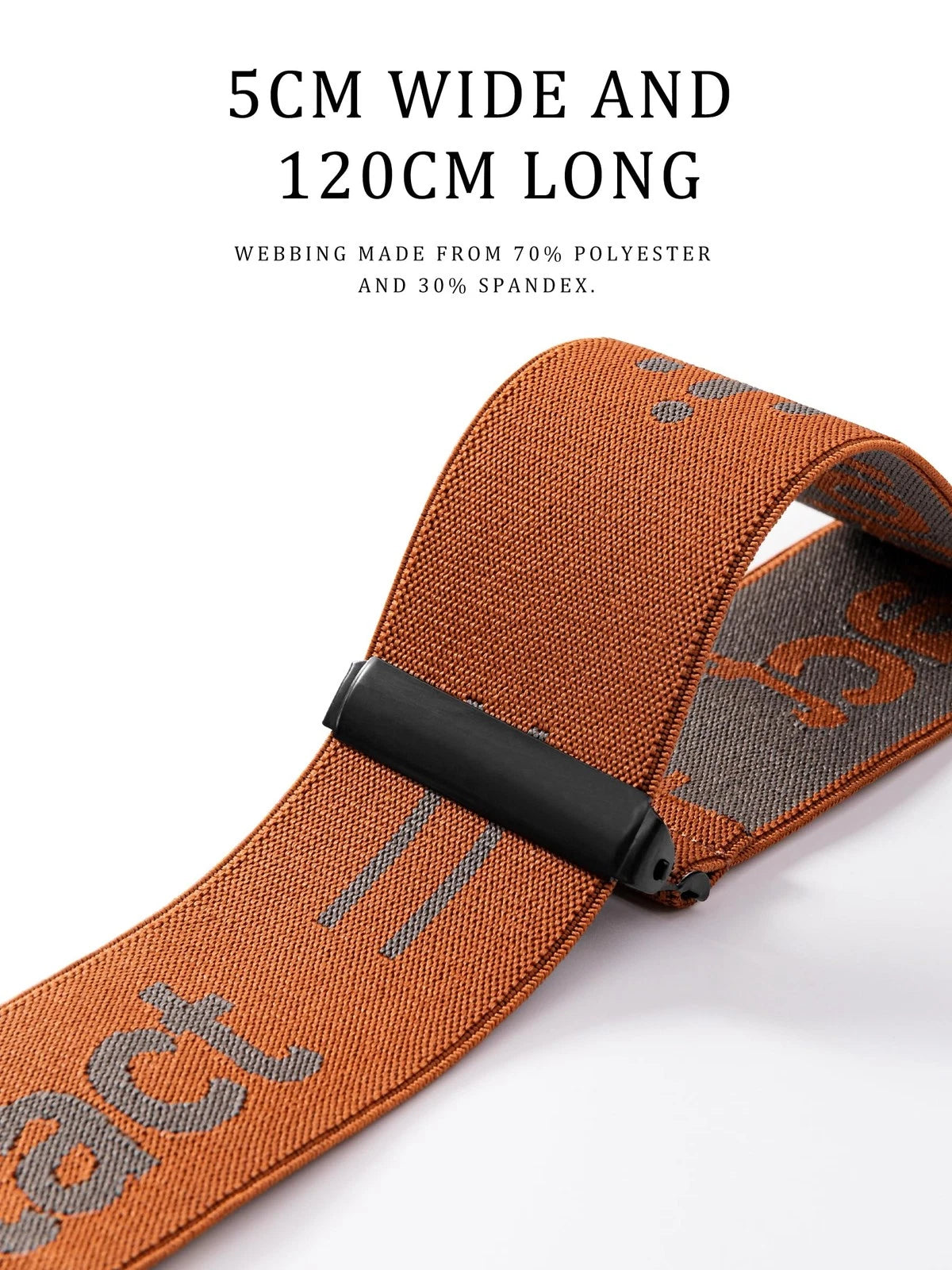 2X Industrial Strength Work Suspenders for Men (47 inches, Brown)
