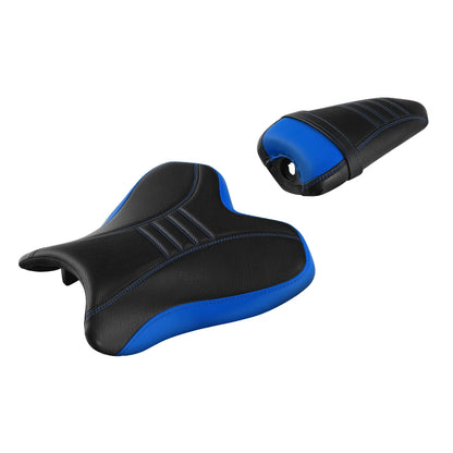Rider Driver & Passenger Seats for Yamaha YZF R1 (2015–2024) Black Blue