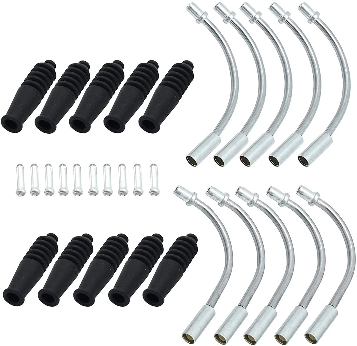 Set of 10 Rubber Boots for Bike V Brake Noodle Cable Guide