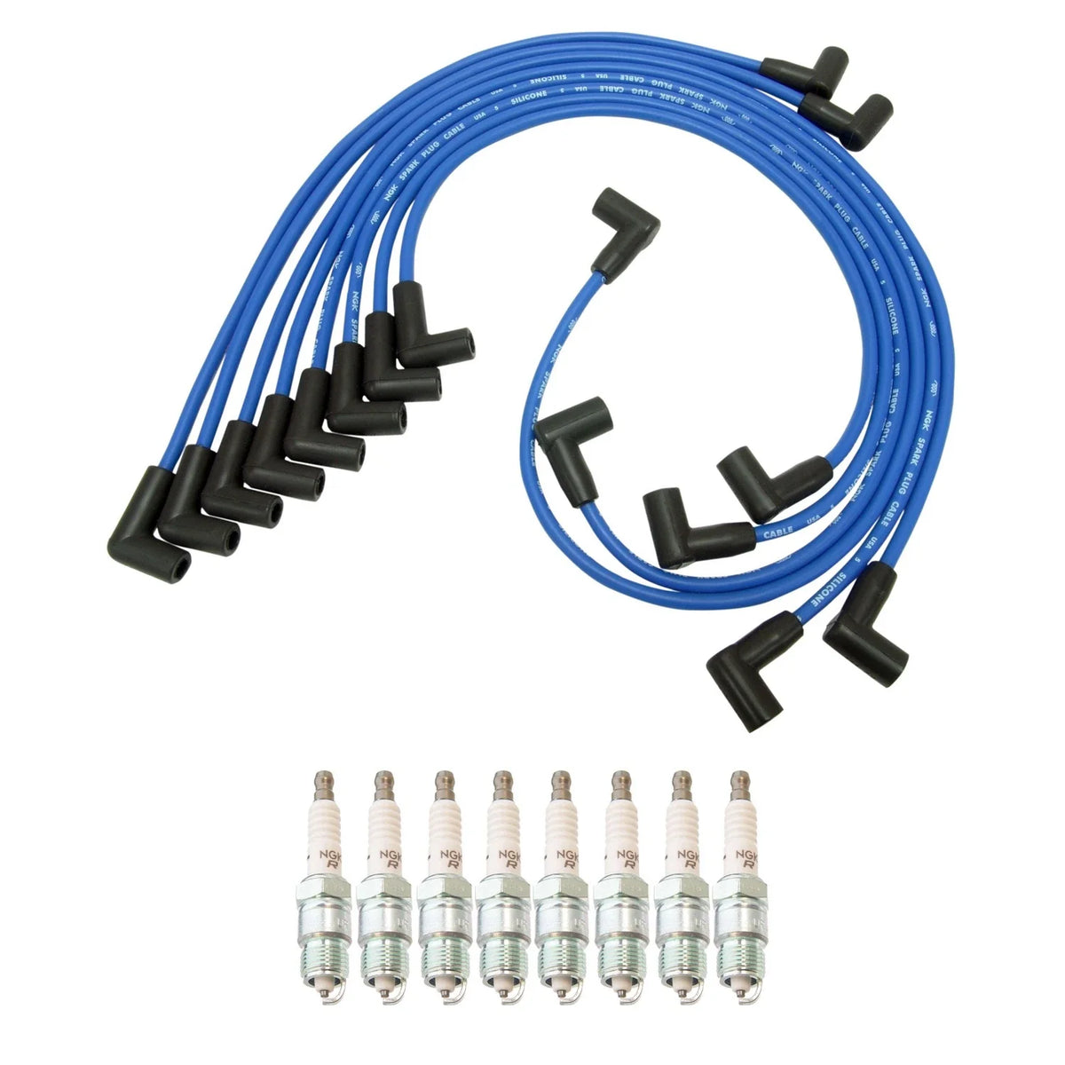 Set of 8 NGK Iridium IX Spark Plugs & Wire Set for Camaro Caprice G20 Impala K20 V8 (1990–2002)