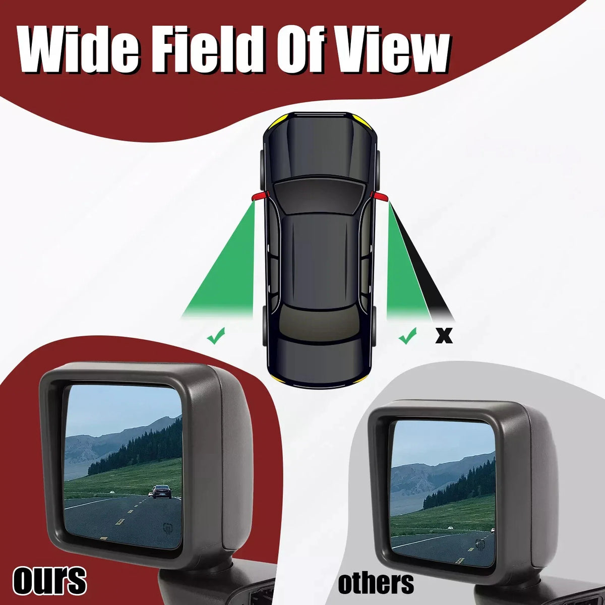 Pair Power Heated Mirrors for Jeep Gladiator Wrangler JL (2018–2023)