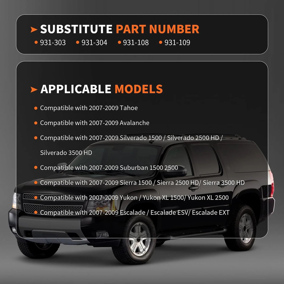 Set of 4 Door Lock Actuators for Sierra Yukon