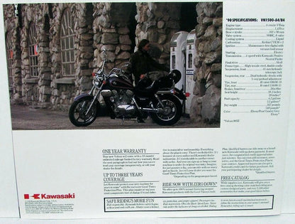 Sales Brochure for Kawasaki Vulcan 88/88SE VN1500-A4/B4 (1990)