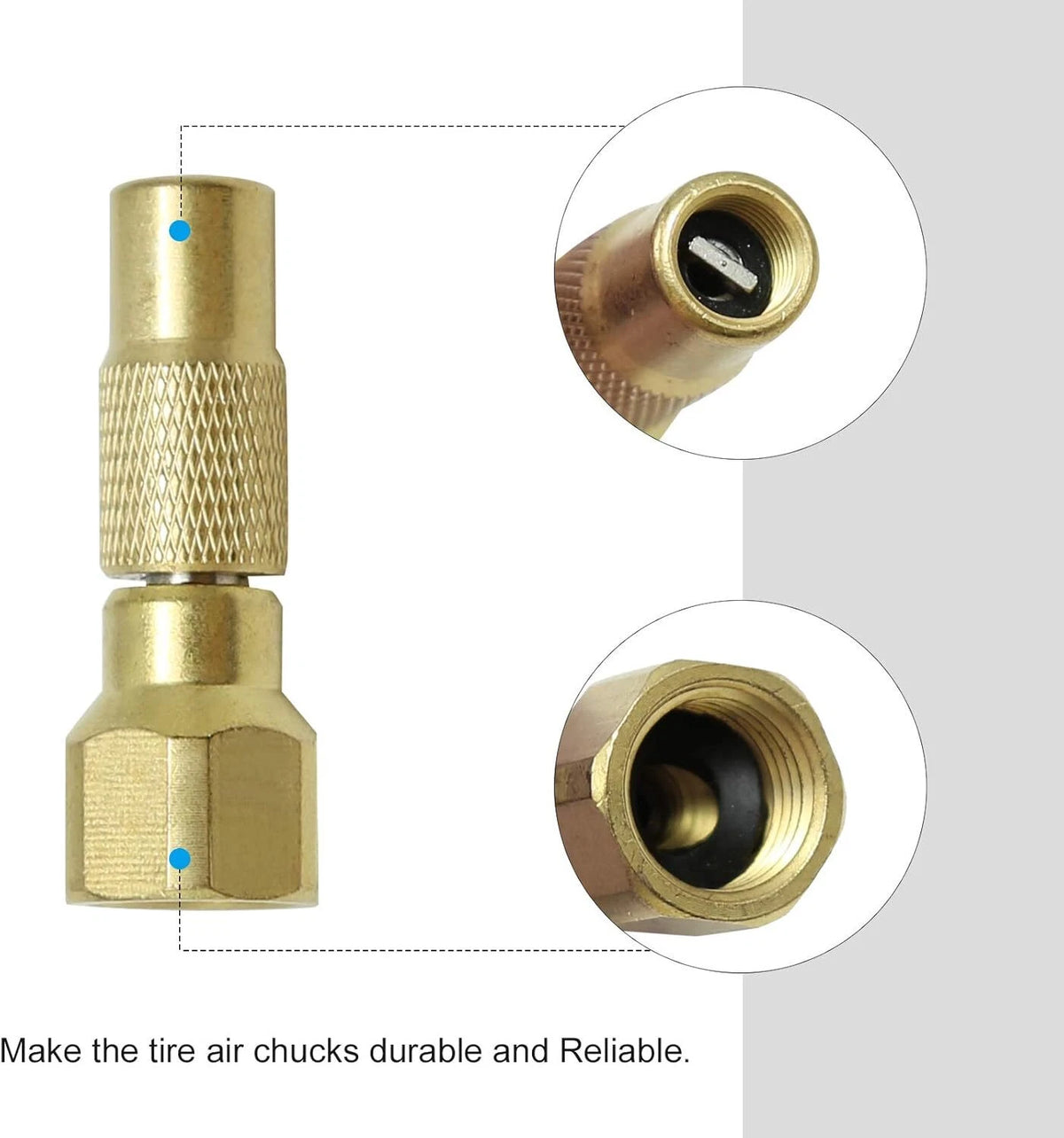 2X Air Chuck Twist-on for Heavy Duty Tire (No Specific Part Numbers)