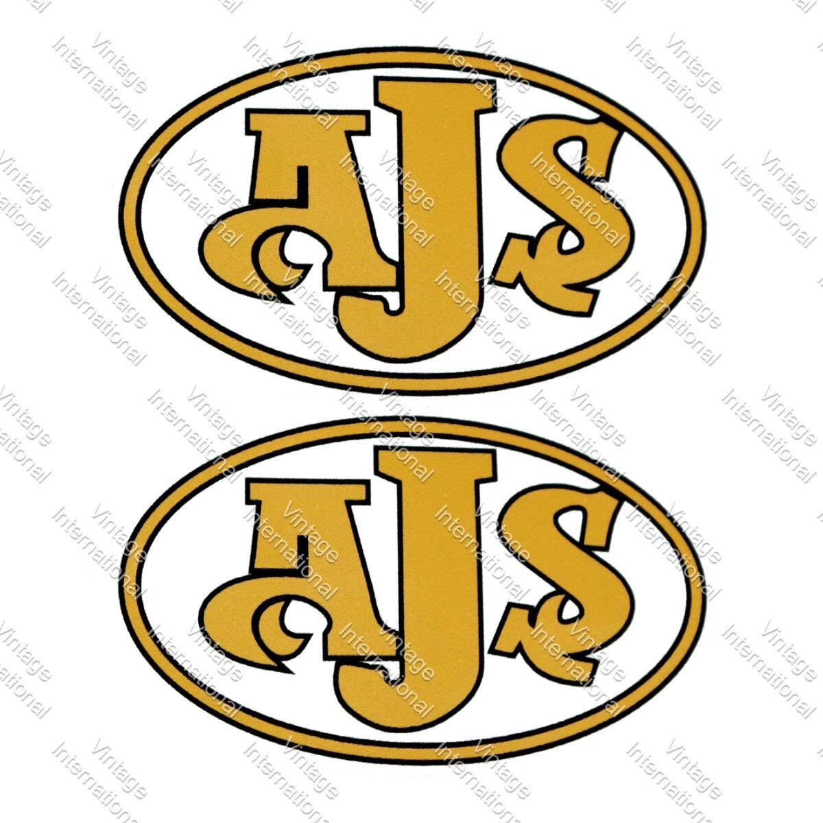 Decals Stickers for AJS Classic Motorbike (Size 84mm x 51mm)