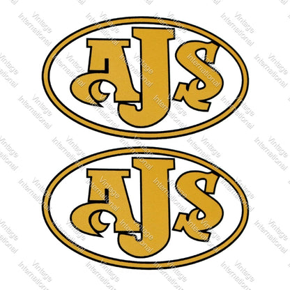 Decals Stickers for AJS Classic Motorbike (Size 84mm x 51mm)