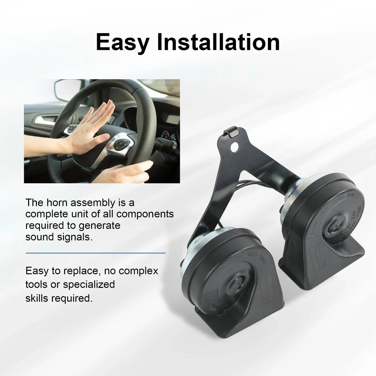 Dual Pitch Snail Horn for Ford Expedition F-150 (2015–2023)